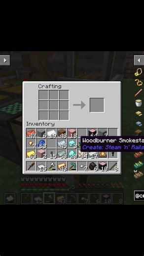 HOW TO BUILD A LONG SMOKESTACK IN MINECRAFT #minecraft #create #tutorial