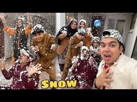 Fake Snow prank on family 🥹