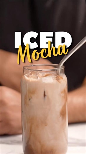 Make the Best Iced Mocha Coffee at Home to Relax In Summer #easyrecipes #shorts #foodies