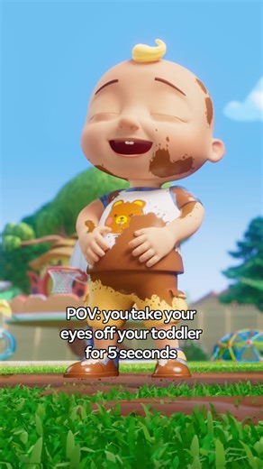 It’s always in clean clothes, too 🙈 #Parenting #ToddlerLife | CoComelon