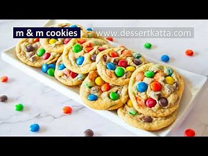m & m cookies recipe | How to make m&m cookie at home | Homemade m&m cookies