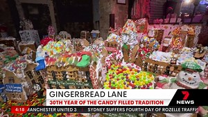 9.7K views · 97 reactions | It’s been a tradition for 30 years, Gingerbread Lane in New York City is back. The finishing touches have been made to the 800 handmade homes in the village. 7NEWS at 6pm. More local news: 7news.com.au/news/sydney #7NEWS | 7NEWS Sydney | Facebook