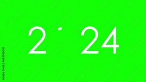 2024 new year loading progress bar 2024. New Year 2024 Greeting Loading green screen.