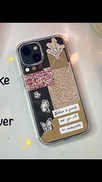 Let’s make DIY phone cover/ aesthetic phone case idea /