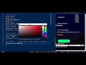 Learn Simple HTML and CSS Web Design | Educational Tutorial for Beginners