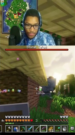 How To Damage The Stone Talus!! #minecraft #livestream #zelda #hyrule #twitch