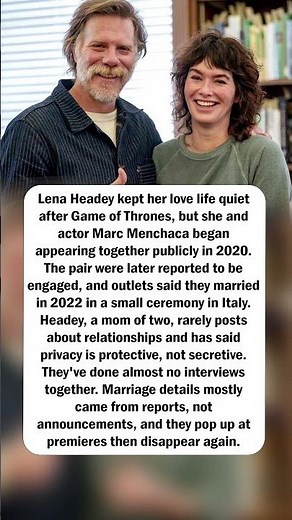 Lena Headey's Quiet Wedding