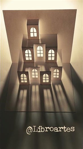 Edificio Pop Up (Tutorial Kirigami) #arteenpapel #popup #paperengineering #paperart