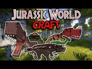 🦖JURASSIC WORLD CRAFT MOD MINECRAFT 1.20.1🌴 - ¡JURASSIC WORLD!