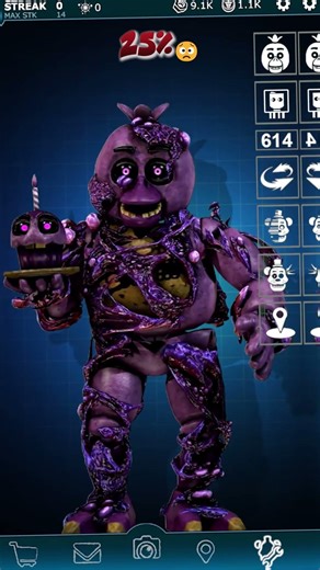 Fnaf ar edit ✨ Wellerman 100%-1% Sea Shanty Edit 🌊 FNaF animatronics Edit #shorts #edit #wellerman