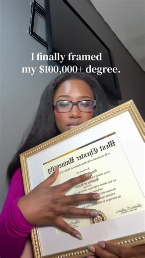 finally got my diploma framed 🥹 definitely one of the best reminders to keep around. if you graduated this year, don’t leave yours in a drawer 🎓🤍 #classof2026 #collegegrad #postgrad #graduation #diploma