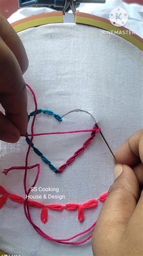 Easy embroidery ❤️🪡 #reels #easystitch #easyembroidery #embroidery #handembroidery | SS Cooking House & Design