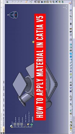 how to apply material in catia v5 | how to assign material in catia v5 | catia v5 tutorial