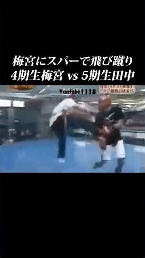 【梅宮vs田中】梅宮にスパーで飛び蹴り… #shorts #ガチンコ #竹原慎二 #梅宮 #反則