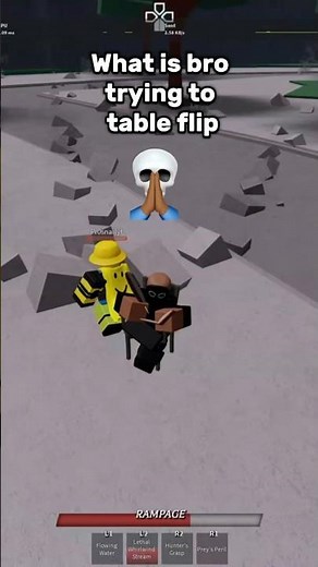 What is bro table flipping 💀🙏🏾 #funny #roblox #tsb #memes #tsbg