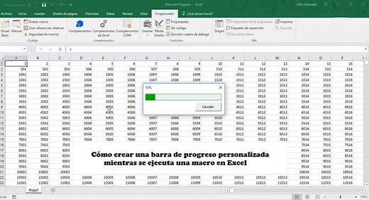 Cómo Crear una Barra de Progreso Personalizada Mientras se Ejecuta una Macro en Excel | Mira Cómo Se Hace