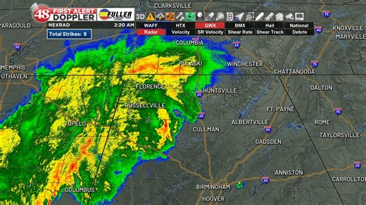 Radar at 2:30 A.M. 👀👀 Very heavy rainfall moving across the TN Valley. This is NOT the strong thunderstorm part of the forecast, but heavy rainfall through daybreak may cause Flash Flooding. If you work overnight, have a very early morning commute...this will be an impact. 🌨️🌨️ The next concern will be the chance for strong thunderstorms late morning and early afternoon. The highest chance for damaging winds, heavy rain and a low-end chance of a tornado will be at that time. (10 A.M. through