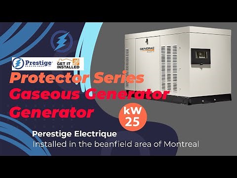 Installing a Generac Generators Liquid Cooled 25kW Generator -#Prestige_Electrique