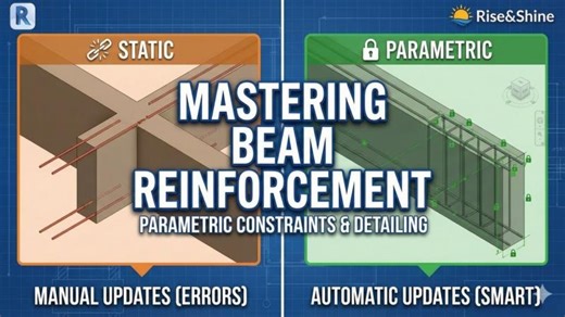 Structural Design #13 Mastering Beam Reinforcement – Parametric Constraints Detailing #bim #revit | Rahid Mulla