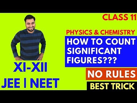 TRICK TO COUNT SIGNIFICANT FIGURES || CLASS 11-12