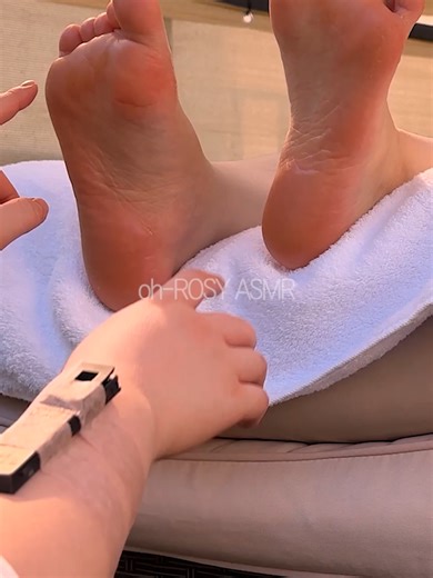 Relaxing ASMR Foot Care in Nature