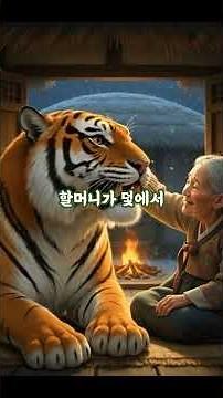 호랑이와 팥죽할머니 #감성동화#팥죽할머니와 호랑이 #눈물주의 #쇼츠