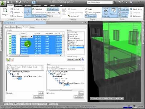 Navisworks Manage - Performing Clash Detection