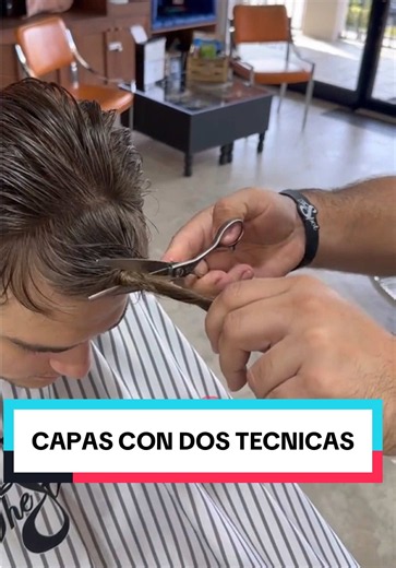 Capas con navaja y tijeras: técnica paso a paso para barberos