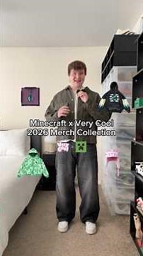 Minecraft x Very Cool 2026 Merch Collection #shorts