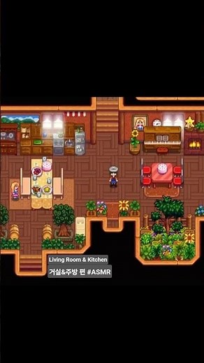 Decorating My Cozy Farm House with Haley💕 – Living Room & Kitchen | Stardew Valley #asmr