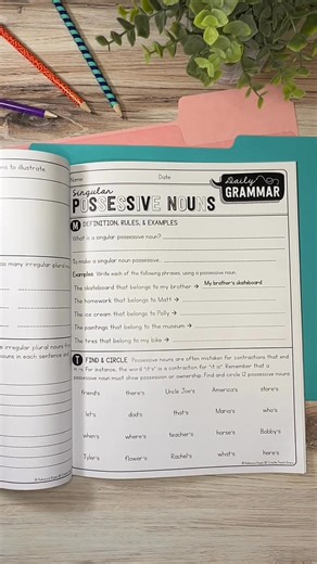 20K views · 64 reactions | Just 10-15 minutes per day!! Daily Grammar pages make it easy to teach and reinforce different grammar skills, without taking too much time from your day. These pages provide quick and easy lessons and practice for each day of the week. Comment below with "GRAMMAR" to have a link sent to your message! | Create.Teach.Share | Facebook