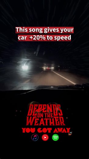 We will not cover any damages caused by the sudden speed increase tho Song: Depends on the Weather - You Got Away (Spotify, Youtube, iTunes) #originalmusic #newmusic #alternativerock #indiemusic #dependsontheweather