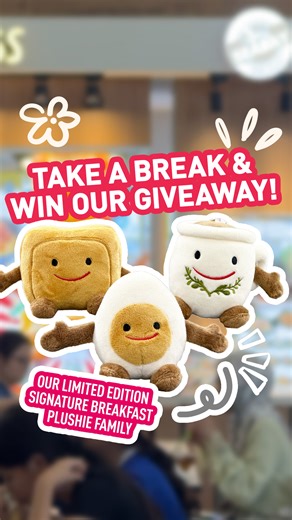 Kopitiam on Instagram: "[GIVEAWAY] The limited edition Kopitiam Signature Breakfast Plushie Family has arrived! ☕️🍞🥚⁣ ⁣ Take a Break with Kopitiam and get your hands on them now at selected outlets. Here’s how:⁣ ⁣ 1. Spend $10 on a single receipt to get a unique Kopitiam QR Code receipt.⁣⁣ 2. Visit a game kiosk at selected Kopitiam outlets.⁣⁣ 3. Scan the QR Code to unlock the game & win prizes!⁣*⁣ ⁣ 🎁 GIVEAWAY: WIN THE FULL SET!⁣ ⁣⁣ 1️⃣ Follow @kopitiam.sg⁣⁣ 2️⃣ Like this post & share it to y