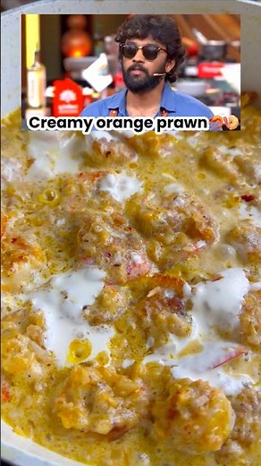 🍤🦐😱15 min Creamy garlic orange prawn🔥Easy butter garlic prawn ✅ Cook with comali 7 recipes #cwc7
