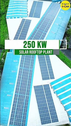 250 KW Commercial Solar Installation | Rooftop Solar Structure | Aerial View