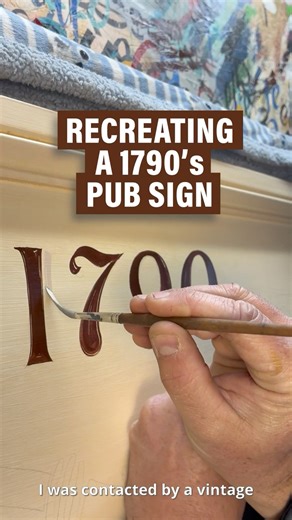 Hand Lettering a Vintage Sign