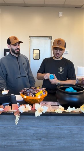 Happy Halloween! 🎃 It’s all-day trick-or-treating at Aladdin’s Shawarma grab some candy and toys for the kids before the guys at A&J's Quick Lube find out… they’ve got quite the sweet tooth! 😂😂 We’ll be open at 12 and look forward to seeing you all!! | Aladdin's Shawarma