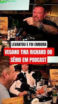 RICHARD TEM EMBATE COM VEGANO #richardrasmussen #vegano #polemica
