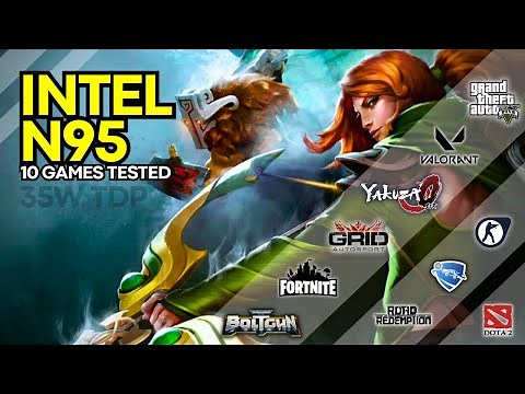Intel Processor N95 + Intel UHD Graphics Xe 16EUs | 10 Games Gameplay Test