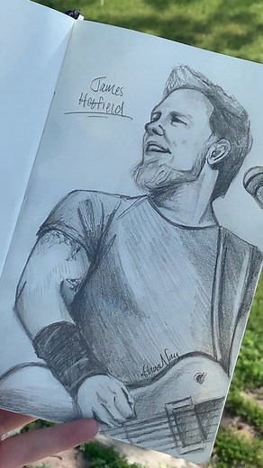 James Hetfield Appreciation Sketch: Metallica Fan Art