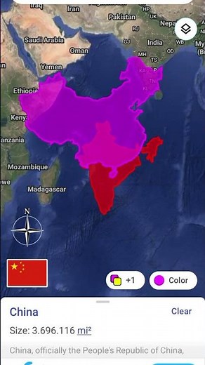 ** India vs China | Map Comparison | Size, Population & Geography Explained**