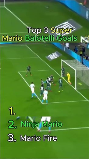 Top 3 Unreal Mario Balotelli Goals in Football 🪄🔥 #shorts