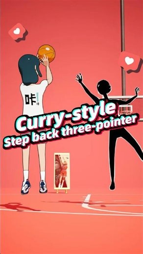 Curry-style step back three-pointer, a must-learn move for the new era.#basketball #3danimation
