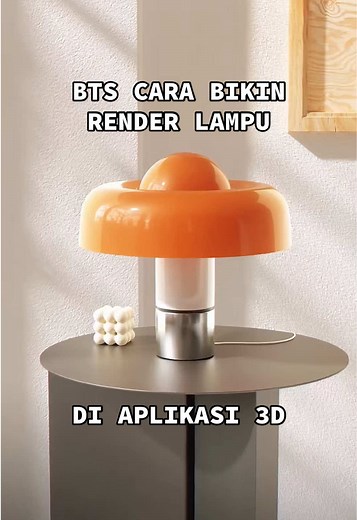 BTS cara bikin render lampu aesthetic di aplikasi 3D🤓💡✨ ada yang bisa nebak mimin pake software apa? 👀🖥️ #3dstudiojakarta #3d #redshift #cinema4d #3dblender #furnituretok #pov #3danimation #bts #behindthescene #fypage #3drender #software3d