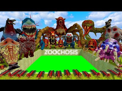 Spartan Kicking All New Zoochosis Mutant Animals Into Toxic Pool! - Garry's Mod