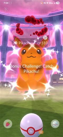 Got a shiny dynamax pikachu ✨️ #pokemon #pokemongo #pikachu