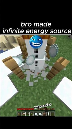 Bro finally made infinite energy #viralshort #subscribe #infinity #gaming #minecraft