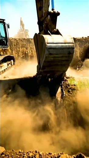 Massive Earthmoving: Heavy Excavators Digging Deep! 🚧