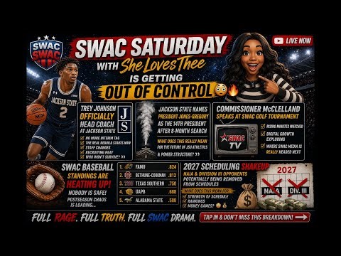 SWAC Saturday with SheLovesThee: SWAC Chaos? Jackson State New Era