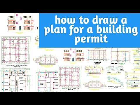 How to Draw a Plan for a Building Permit II Building Submission Plan in AutoCAD
